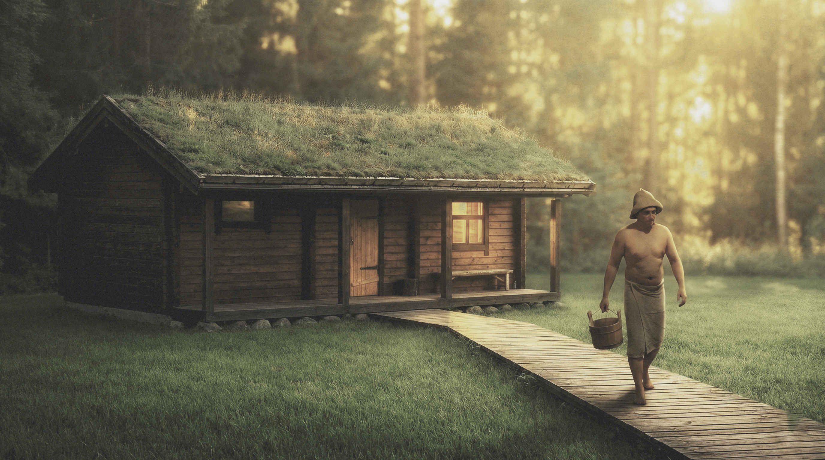 Path to Lithuanian sauna